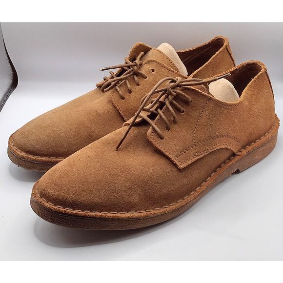 j crew Other - Vintage J. Crew Italian Leather Oxford Mens Shoes Camel Brown Size 8